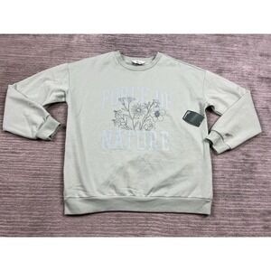 The Commons Sweatshirt Womens XL Green Long Sleeve Force of Nature NWT